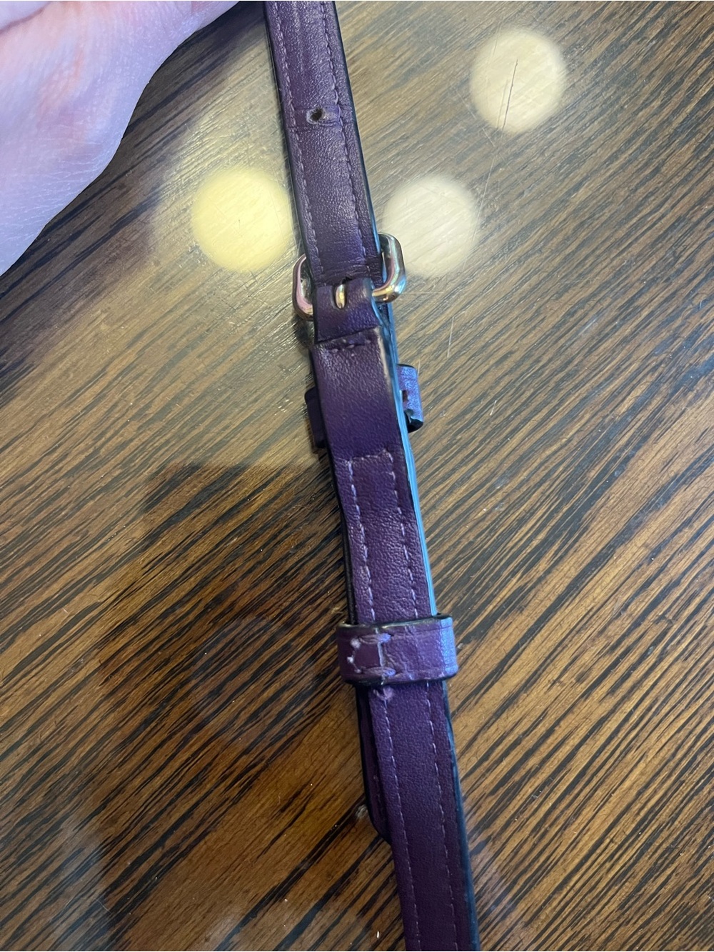 COACH Leather Crossbody/Shoulder Purse Strap in Plum - Picture 9 of 14